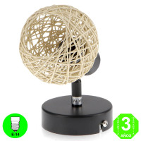 Aplique Pared o Techo Andujar Orientable y Giratorio color Negro [AL4527LM]