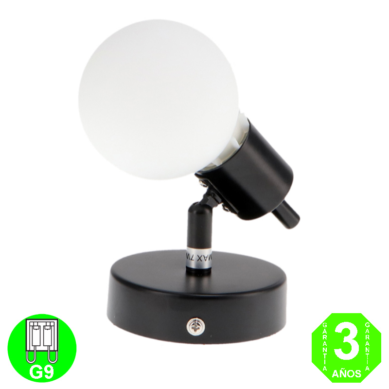 Aplique Pared o Techo Moon Orientable y Giratorio color Blanco [AL4530LM]