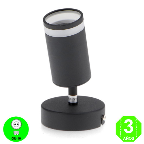 Aplique Pared o Techo Álamos Orientable y Giratorio color Negro [AL4534LM]