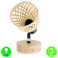 Aplique Pared o Techo Úrcal Orientable y Giratorio color Negro Madera [AL4536LM]