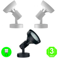 Aplique PAR Orientable con aro de protección Color Blanco, Gris, Negro [AL71606MB]