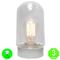 Aplique de Porcelana y vidrio transparente pared o techo [AL8109PMB]