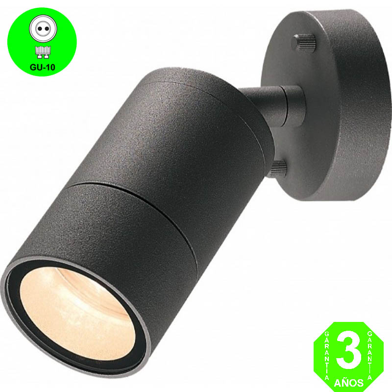 Aplique ABADIA Pared Techo IP54 Color Grafito [ALABADIAGMB]