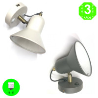 Aplique AP Orientable Color Blanco o Negro ceniza con Interruptor [ALAP2791MB]