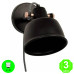 Aplique Retro Articulado Color Negro pared o techo [ALFN43EUMB]