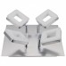 Aplique Plafón 4 Focos LED 24W 4000K Cuadrado Níquel