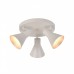 Aplique Plafón 3 focos E14 Bombilla Color Blanco Mate interior Plata Orientable