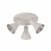 Aplique Plafón 3 focos E14 Bombilla Color Blanco Mate interior Plata Orientable