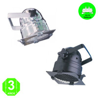 Aplique PAR56 Orientable Color Negro o Cromo [ALPC56MB]