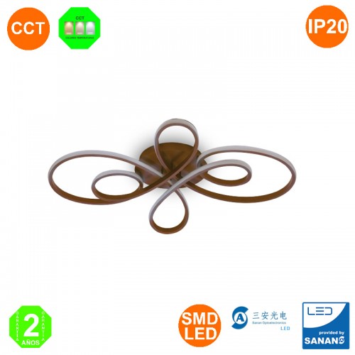 Plafón Lámpara Led Fleow 62W IP20 5580Lm CCT