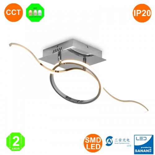 Plafón Lámpara Somersault Led 45W IP20 3600Lm CCT