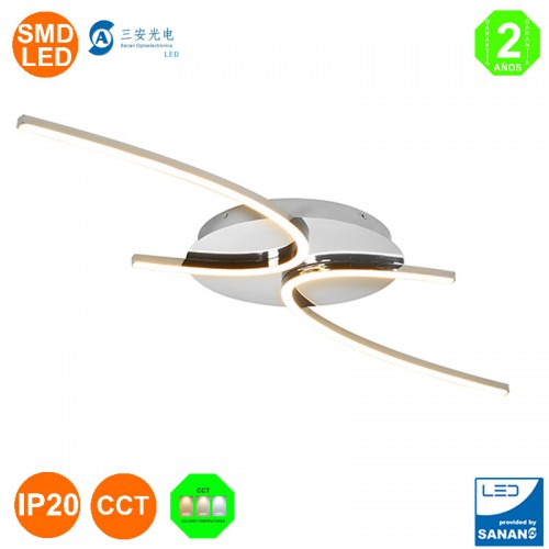 Plafón Lámpara Led Merang 33W IP20 2640Lm CCT