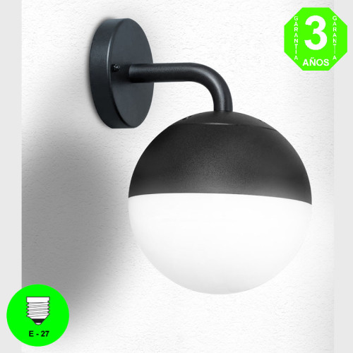 Aplique Pared Cam color Negro [AL6168LM]
