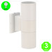 Aplique Pared TUBE White color Blanco IP54 [AL6196LM]