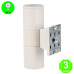 Aplique Pared TUBE White color Blanco IP54 [AL6196LM]