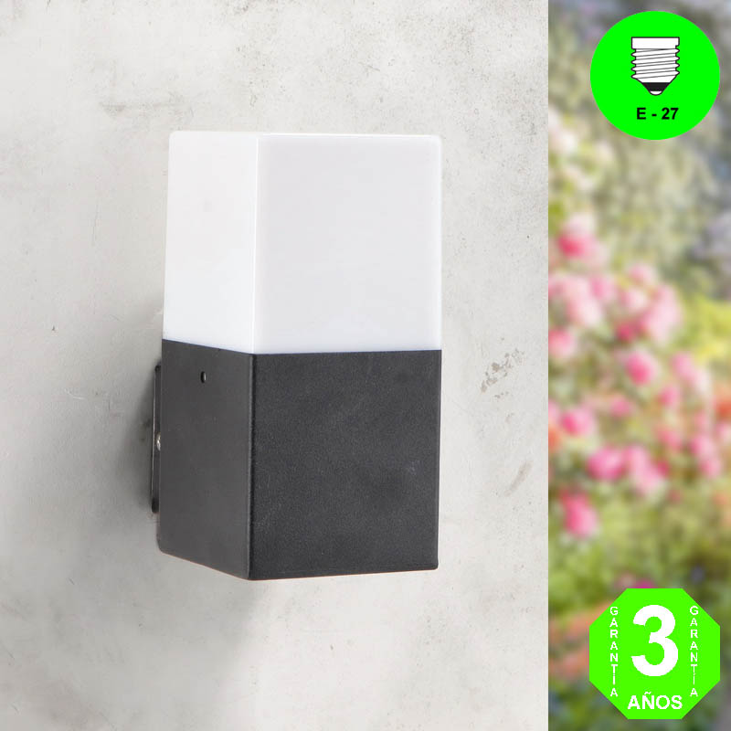 Aplique Pared DESIGN color Negro IP54 [AL7311LM]