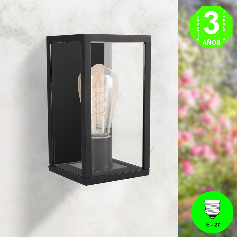 Aplique Pared DUCTEP color Negro IP44 [AL7412LM]