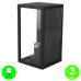 Aplique Pared DUCTEP color Negro IP44 [AL7412LM]
