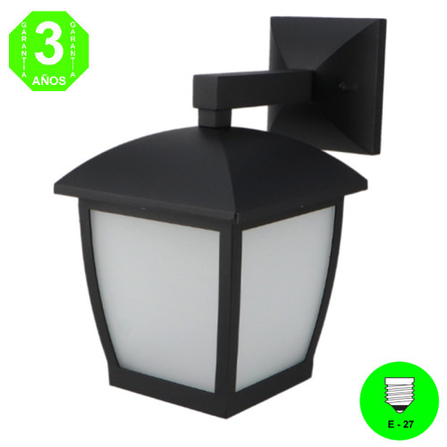 Aplique Pared HOUSE color Negro IP44 [AL7417LM]