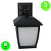 Aplique Pared HOUSE color Negro IP44 [AL7417LM]
