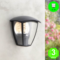 Aplique Pared RONSE H color Negro IP44 [AL7425LM]