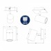 Aplique 1 Foco Orientable GU10 Color Marrón Oxido Sin Bombillas