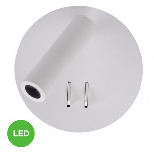 Aplique Led 1 Foco Pared Color Blanco