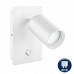 Aplique Foco Orientable pared Color Blanco o Negro (Sin Bombillas)