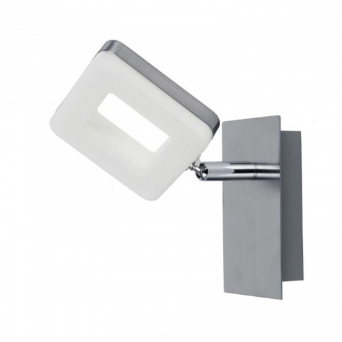 Aplique Pared 1 Foco LED 6W 4000K Cuadrado Níquel