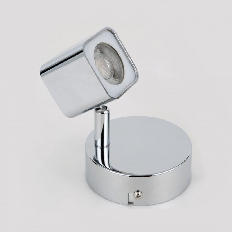 Aplique Pared 1 Foco LED 4W 4000K Cubo Cromado