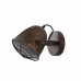 Aplique Pared Cine 1 foco Bombilla E27 Color Marrón Rustico interior Blanco