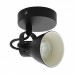 Aplique Pared Circular 1 foco Bombilla GU10 Color Negro 