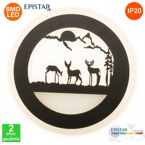 Aplique Plafón Led Prairie 24W IP20 1700Lm Epistar