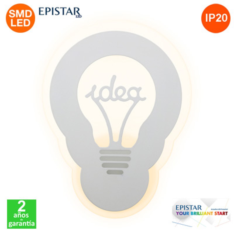 Aplique Plafón Led Bulb 22W IP20 1600Lm Epistar 