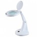 Flexo LED 10W Articulado con Lupa Color Blanco