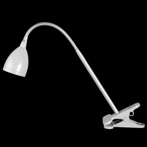 Flexo Pinza LED 4W Color Gris y Plata