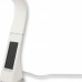 Flexo Sobremesa LED 5W Pantalla informativa, Piel Sintética Color Blanco y Negro