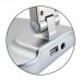 Flexo Sobremesa LED 7W Táctil Regulable USB Color Plata