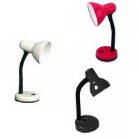 Flexo Sobremesa 1 x E27 Color Rojo, Blanco, Negro brazo Flexible Flexo Sobremesa 1 x E27 Color Rojo, Blanco, Negro brazo Flexible