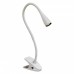 Flexo Pinza LED 3W Color Blanco o Negro