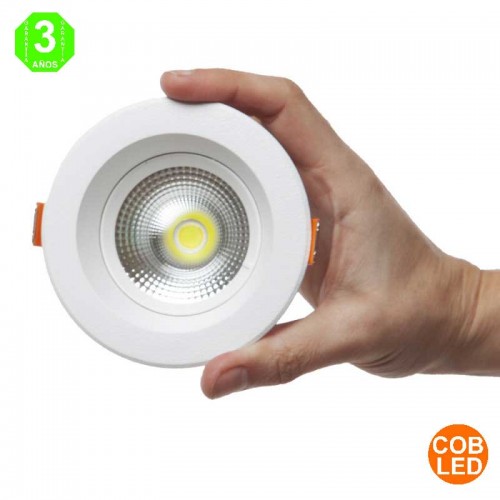 Foco Downlight LED Anti-Deslumbrante COB 7W 700Lm ØCorte 80mm 30.000h [HO-DL-AD-COB-7W]