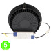 Foco Downlight LED CCT Luxtar 50W Black Antideslumbrante [AL4249GA]