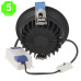 Foco Downlight LED CCT 15W Luxtar Black [AL4257GA]