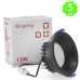 Foco Downlight LED CCT 15W Luxtar Black [AL4257GA]