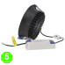 Foco Downlight LED CCT Luxtar 30W Black Antideslumbrante [AL4258GA]