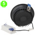 Foco Downlight LED CCT Luxtar 30W Black Antideslumbrante [AL4258GA]