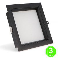 Foco Downlight LED CCT 30W Black Square Antideslumbrante [AL4270LM] 