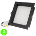 Foco Downlight LED CCT 30W Black Square Antideslumbrante [AL4270LM] 