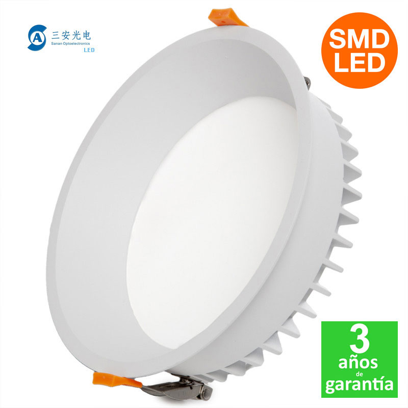 Foco Downlight Led Anti Deslumbrante Luxtar 50W 4000Lm UGR19 Ø Corte 200mm [LM-LM4264]