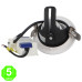 Foco Downlight Led Cob CCT Track Circular 10W Blanco UGR 19 Orientable [AL4136GA]